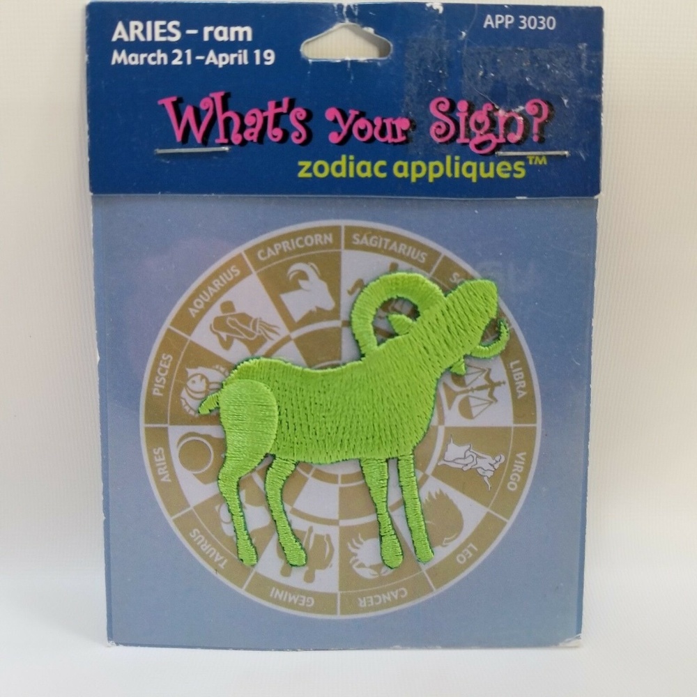 Zodiac Patch March 21st  April 19th Aries The Ram